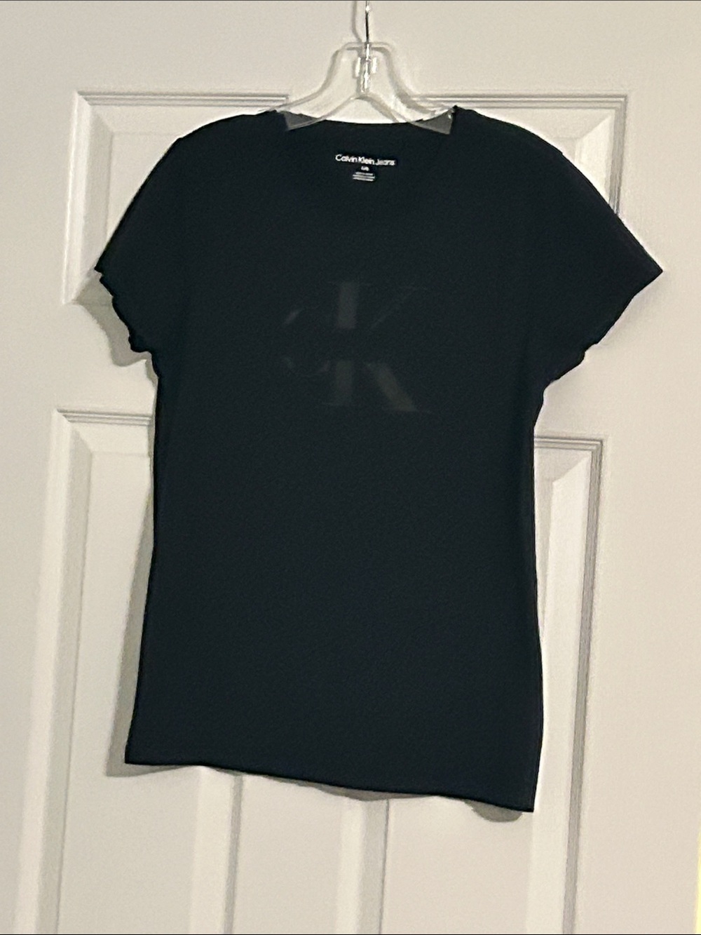 Calvin Klein Jeans Black Short Sleeve Logo Tee